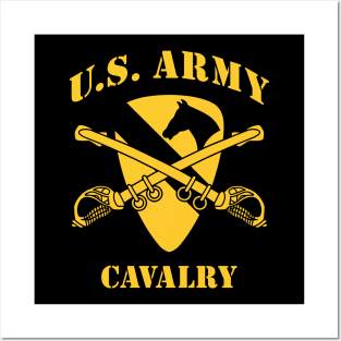 Mod.4 US Cavalry Army Branch Crossed Sabers Posters and Art